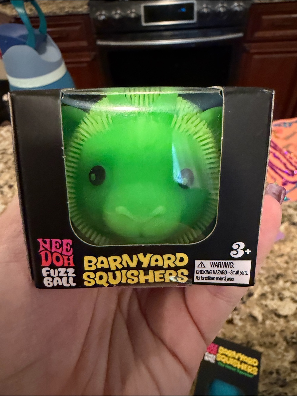 Fuzz Ball Barnyard Squishers - Green Goat